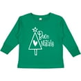 thumbnail image 3 of Inktastic Buon Natale Christmas Tree with Heart and Star Boys or Girls Long Sleeve Toddler T-Shirt, 3 of 5
