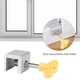 thumbnail image 1 of Cerradura de ventana de puerta Restrictor Cerradura de marco de garaje ajustable para niños Mascotas Hogar (A), 1 of 5
