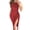 Red, variant on Fesfesfes Women Gowns Off Shoulder High Slit Tight Casual Solid Short Sleeve Dress Clothes Sale
