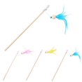 thumbnail image 2 of Kitten Feather Wand Interactive Beaded Funny Cat Bell Wand Kitten Teaser Toy, 2 of 10