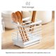 thumbnail image 2 of Cocina Creativa Sin Perforaciones, Encimera Montada En La Pared, Soporte De Palillos De Hierro De Doble Propósito, Estante De Drenaje De Almacenamiento De Palillos De Diseño Hueco Vogacara HA018830-00, 2 of 7