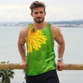 thumbnail image 6 of Logiee Bees Pollinates A Yellow Dandelion Print Men's Workout Tank Top,Quick Dry Workout Tank Top,Gym Muscle Tee,Fitness Bodybuilding Sleeveless T Shirt-Medium, 6 of 7