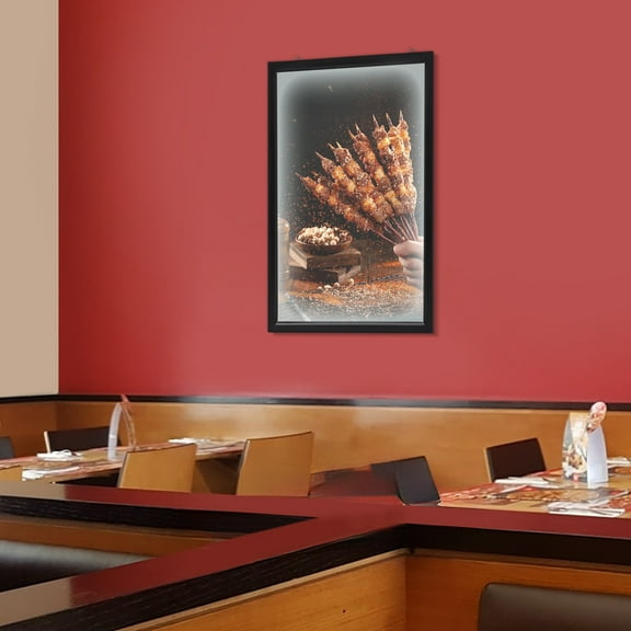 LED Light Box Movie Poster Display 24"x36" Advertising Frame Store Wall Mount US