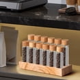 thumbnail image 6 of TISHITA Glass Test Tubes Single Dose Coffee Bean Storage Tubes for Countertop Pantry 6 high and low glass, 6 of 8