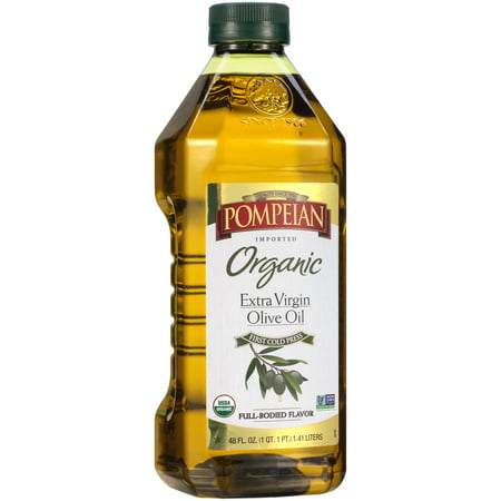 Pompeian Organic Extra Virgin Olive Oil 48 Fl Oz (Best Organic Olive Oil Brands)