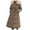 Coffee, variant on Honeeladyy Women's Long Winter Faux Fur Coat Puffer Warm Jacket with Detachable Hood Coffee XXL