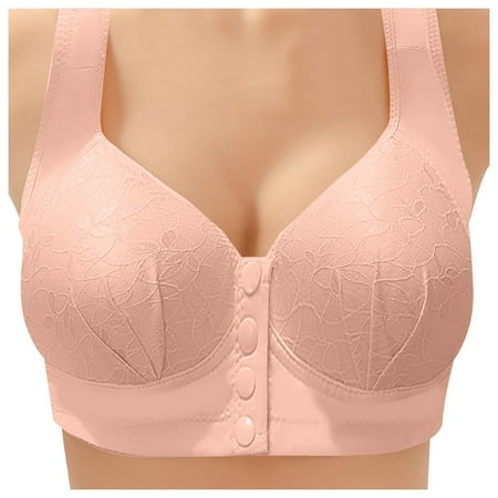 kamemir Sports Bra Women s Comfort Wireless Bra  Full-coverage Wirefree Bra  Cool Comfort Fabric(Orange 38)