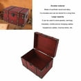 thumbnail image 3 of Vintage Wooden Storage Box, Antique Wooden Box Wooden Storage Box With Lock Treasure Box With Password Lock Treasure Chest Film And Television Shooting Props, 3 of 8