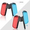 thumbnail image 4 of Switch Joy-Con Charging Grip Compatible with NintendoSwitch &Oled Model,Play While Charging,Portable V-Shaped Switch Controller Charger with Indicator, 4 of 9