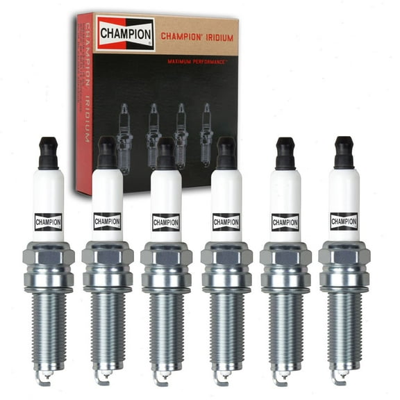 6 pc Champion Iridium Spark Plugs compatible with Dodge Journey 3.6L V6 2011-2019