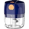 thumbnail image 1 of Mini picadora eléctrica de ajo, minilicuadora, licuadora de alimentos para bebés, miniprocesador de alimentos, centrifugadora de ensalada para verduras, pimienta, especias, carne y nueces, 1 of 5