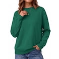 thumbnail image 3 of MOSHU Plus Size Crewneck Sweaters for Women Drop Shoulder Women Sweaters Long Sleeves Fall Tops Knit Pullover Sweaters, 3 of 11