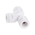 thumbnail image 4 of Uxcell 3 Way T Type 3/8" Push Fit Connect Fittings Quick Connector White 5 Pack, 4 of 5