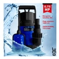 thumbnail image 3 of Bomba sumergible LUMO JP750-4 0.75 HP agua limpia Plastica azul, 3 of 10