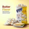 Poptime Kettle Cooked Popcorn Butter, 4.75oz Bags (Pack of 12), Non