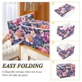 thumbnail image 2 of Yayeee Collapsible Cube Storage Bin with Lid Fabric Closet Decorative Basket with Handles, Soft Pinks Flowers, 2 of 7
