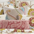 thumbnail image 2 of Levtex Home - Ashbury Spring - Decorative Pillow (20 x 20in.) - Embroidered Paisley - Natural, Teal, Coral and White, 2 of 3