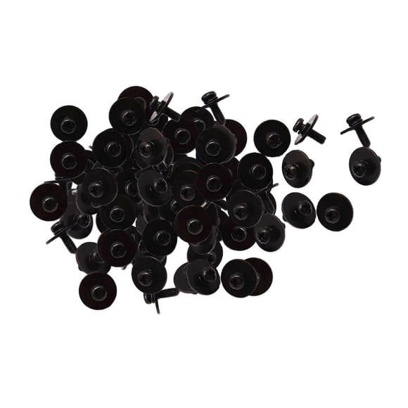 Milaget 50 Pieces Drum Set Lug Claw Hook Mount Screws Replacements for Snare Drum DIY M5x14MM