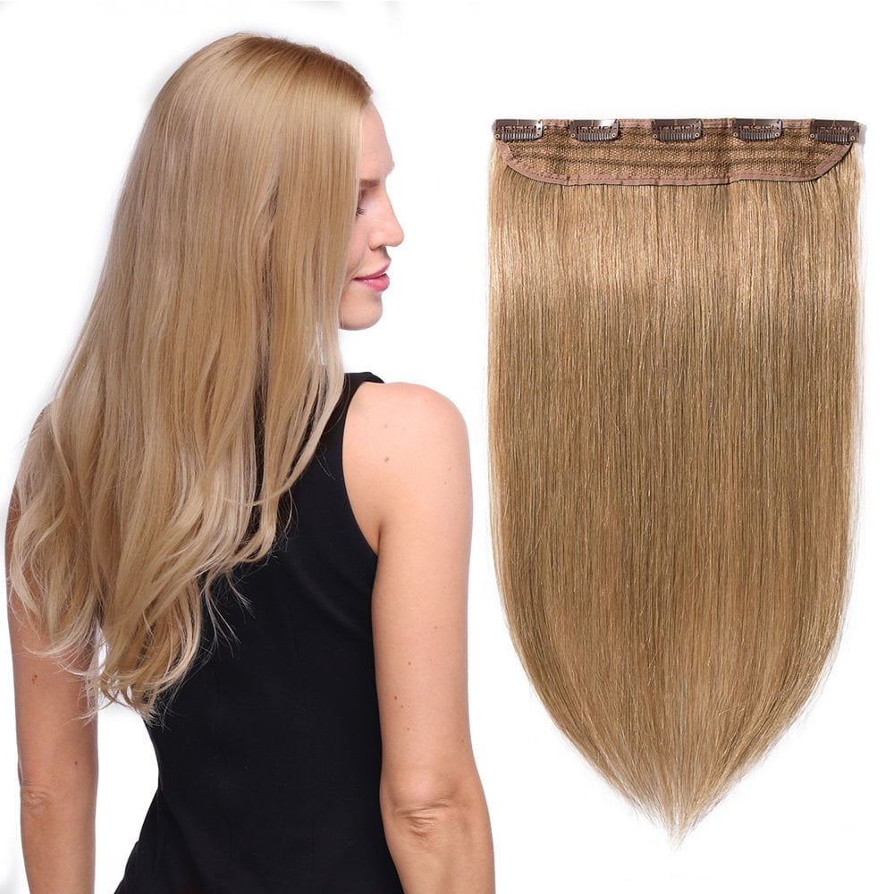 Human hair extensions 3/4 head clip on hotsell