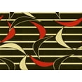 thumbnail image 1 of Ahgly Company Machine Washable Indoor Rectangle Transitional Black Brown Area Rugs, 5' x 8', 1 of 7