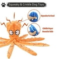 thumbnail image 4 of Juguete interactivo para perros chirriantes, sin relleno, con forma de pulpo y papel arrugado para perros medianos y grandes., 4 of 5