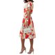 thumbnail image 3 of VISgogo Vestido de verano para mujer, manga corta, cuello en V, estampado a la moda, cierre de botón, vestido con cinturón VISgogo moda, 3 of 9