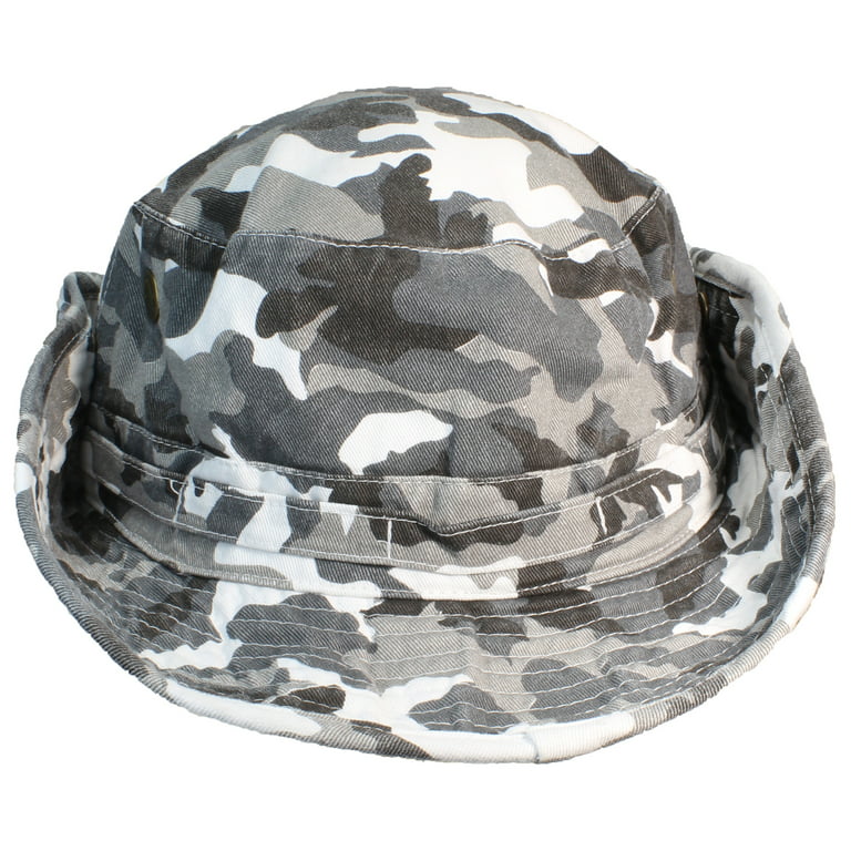 Dorfman Pacific Deluxe Bucket Rain Hats in Navy Medium / Navy