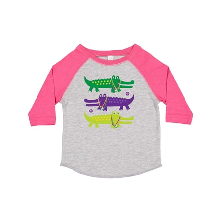 Inktastic Mardi Gras Holiday Alligators Boys or Girls Toddler T-Shirt