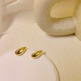 thumbnail image 1 of Pendientes de gota de agua dorada, nicho, pendientes de diseño avanzado europeo y americano, pendientes de temperamento únicos, 1 of 6