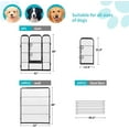 thumbnail image 7 of Dkelincs Heavy Duty Dog Playpen Extra Large 16 Panels 40"H Folding Portable Dog Pen Pet Exercise Fence with 2 Doors, Black, 7 of 7