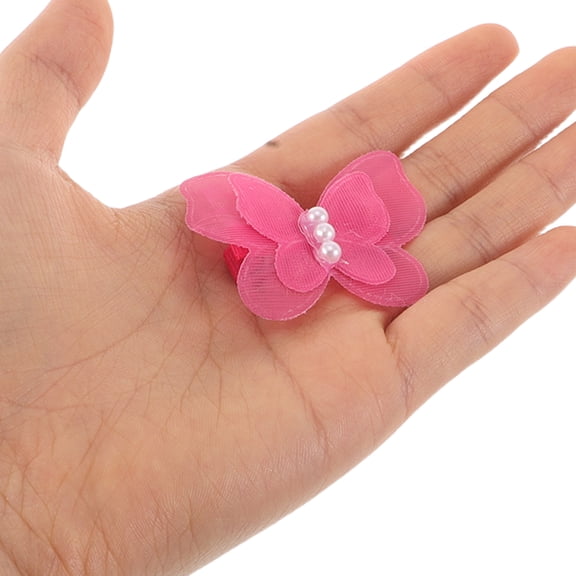 Ostracsh 24pcs Pet Hair Clips with and Simulation - Assorted Color Dog and Cat Hair Barrettes Accessories