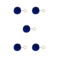 thumbnail image 2 of Injueey Llavero de bola peluda Llaveros cómodos Conveniente Adorable Delicado Multi-colores Llaveros Mujeres Azul oscuro 4 cm Type2 NO2 Injueey CBP365804, 2 of 3
