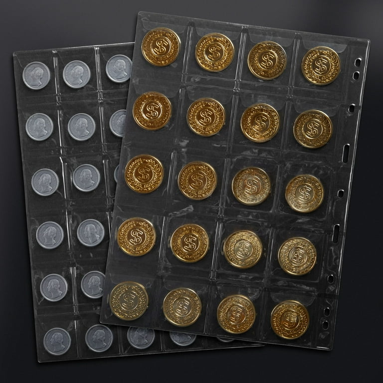 walmart-460-pockets-coin-collection-pages-binder-sleeves-8x11-in-15-sheets-walmart-com