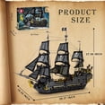 thumbnail image 4 of Reobrix Pirate Ship Building Set with LED Lights,Large Black Pearl Ship Mode（4304 PCS）, 4 of 6