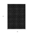 thumbnail image 3 of HomeRoots 586861 8 x 10 ft. Medallion Washable Indoor & Outdoor Rectangle Area Rug, Gray & Charcoal, 3 of 5