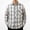 White, variant on Button Up for Men Vintage Plaid Breathable Loose Shirts for Casual Weekend, Long Sleeve Lightweight Tops with Chest Pocket