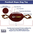 thumbnail image 3 of Pets First NFL Kansas City Chiefs Plush Football Rope Toy for Dogs & Cats - Soft, Chewy & Squeaky, 3 of 7