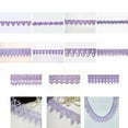 thumbnail image 2 of 5/8" 0.75" 1" 1.25" 2' 2.5" 3" Lilac Venice Lace Embroidered Bridal Gown by Yard (UB096 2"), 2 of 2