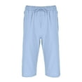 thumbnail image 3 of HCNTES Mens Shorts Board Shorts Bermuda Shorts Athletic Workout Golf Shorts Summer Beach Shorts with Pockets(Light Blue,XL), 3 of 7