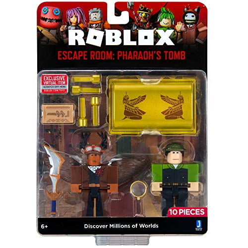 Roblox Escape Room Pharaoh S Tomb Action Figure 2 Pack Walmart Com Walmart Com - escape room theater code roblox