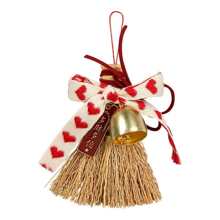 

RBCKVXZ Home Decor The Small Brooms Is Hung On The Cart Which Sweeps Away Bad Luck And Brings Luck. It Is A Gift Made By Hand With Creative Decorations Home Essentials