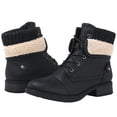 thumbnail image 1 of GLOBALWIN Women's lace Up Boots for Women with Low Heel 8M Black, 1 of 7