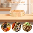 thumbnail image 4 of FELTECHELECTR Recipiente japonés de madera para mezclar arroz y sushi, cubo de madera para arroz, recipiente tradicional para preparar sushi en restaurantes, 26 cm, 4 of 7