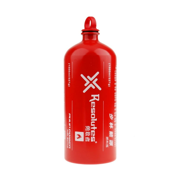 Botella de combustible portátil de aluminio para estufa de camping, soporte para almacenar combustible líquido, 4 tamaños 1500ml