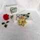thumbnail image 1 of Colgante de árbol de Navidad artificial de una sola capa de oro rosa y flores de Navidad, guirnalda de flores decorativas, accesorios para regalo navideño, 1 of 6