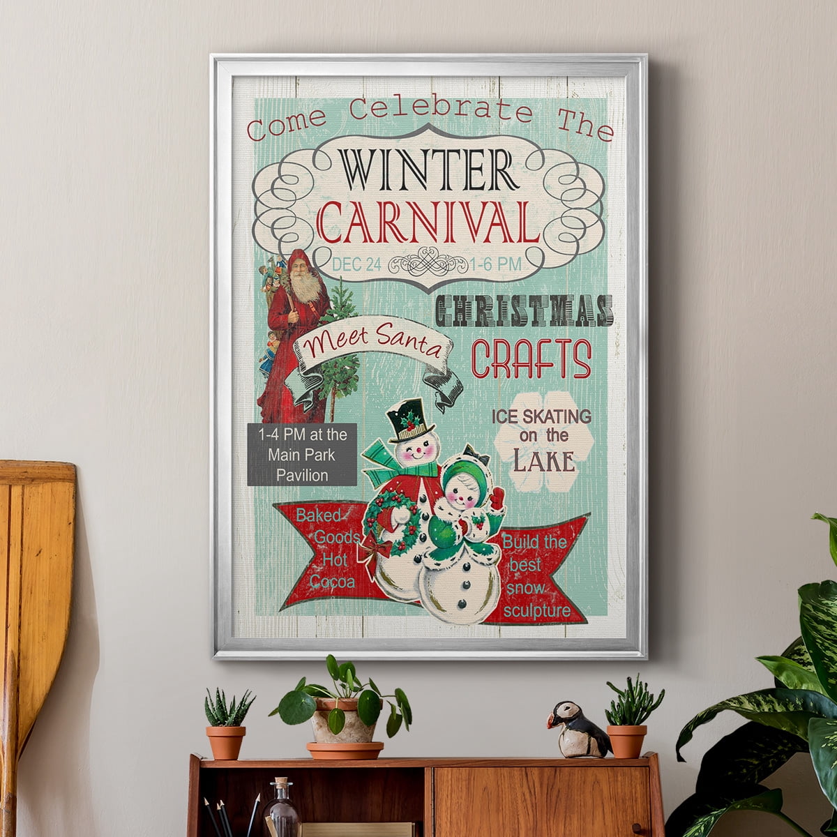 Bright Christmas Carnival Premium Framed Print - Ready to Hang