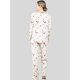 thumbnail image 3 of Set De 2 Pijamas Afelpadas Mujer Polar Pantalón Sudadera Ropa Invierno UNITALLA, 3 of 5