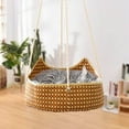 thumbnail image 3 of Breathable Pet Cage with Metal Hooks Rattan and Woven Construction for Cats Rabbits and Small Dogs, 3 of 7