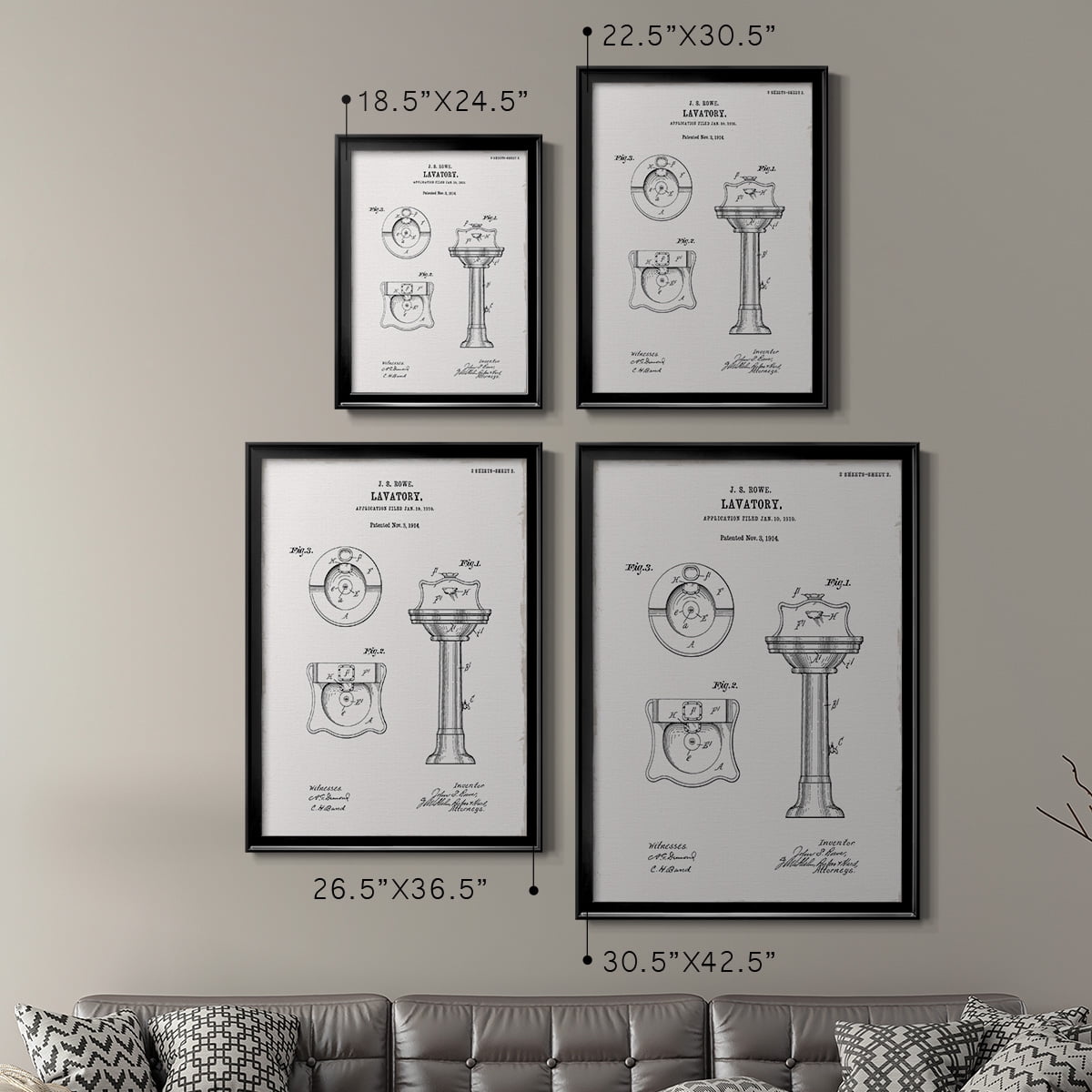 Vintage Sink I Premium Classic Framed Print - Ready to Hang