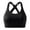 Black, variant on Qingpeng Sports Bra for Women High Impact Adjustable Criss Cross Back
